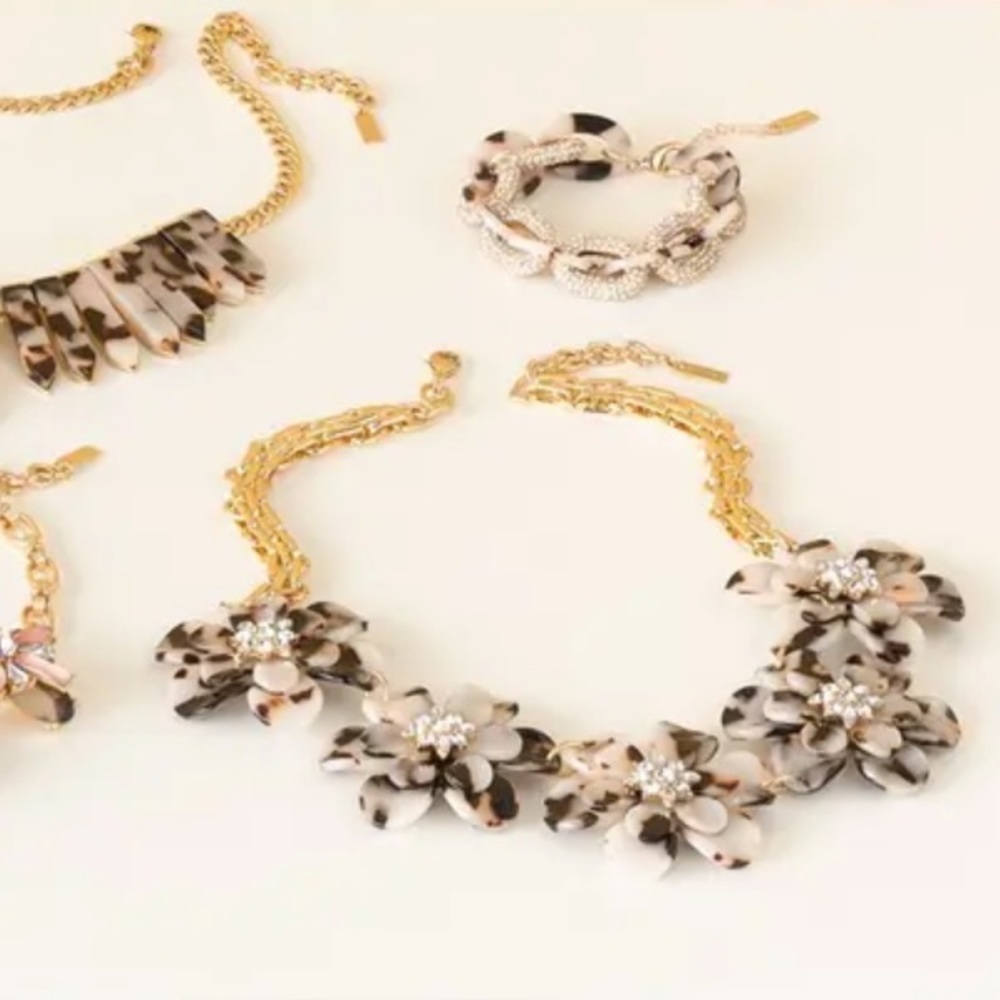 Baublebar snow leopard link bracelet